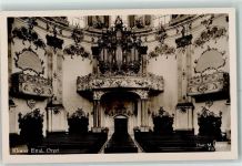W8107 Ettal Kloster Kirchenorgel Foto M. Herpich Nr. 515 Herpich Martin 1938 Foto AK
