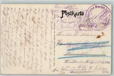 W2940 Wilhelmshaven Kaiserl. Marine Seebatallion Schleuse Segelschiff Marineschiffspoststempel
