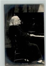 am Klavier AK Liszt, F. Foto AK