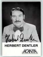 Herbert Dentler - Autogramm Originale