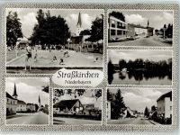 94342 W8444 Straßkirchen a d Donau - Freibad Kirche Ortsansichten Mehrfachaufnahme