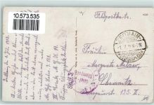 01619 O8401 Zeithain 1918 Gebrauchsspuren Truppenübungsplatz Feldpost Zeithain