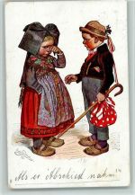 Künstlerjarte Nr. 6 - Trachten Hessen AK Beithan, E. 1917