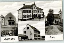 67459 W6737 Böhl-Iggelheim - Kath. Kirche Alte Schule Ev. Kirche Neue Schule