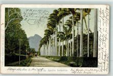 Petropolis 1905 - Rua do Jardim botanico Straßenbahn Ort lt. Stempel