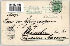 10115 O1147 Mahlsdorf 1904 Privatfoto AK Händelstraße 2 Gemäldesammlung Ort handschriftlich