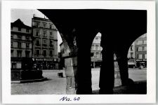 Neisse Nysa FOTO KEINE AK Brunnen mit Kaufhaus Gustav Braunert