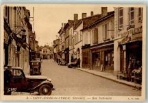 33240 Saint-Andre-de-Cubzac Foto AK Rue Nationale Auto IOldtimer Cafe Hotel Foto SABY