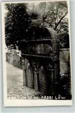 Rabbi Löw Jüdischer Friedhof Foto AK