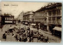 Szeged Szegedin 1916 - Kauzal-ter Marktszene Litfaßsäule