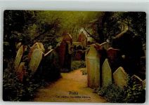 Prag Praha Grabmalgruppe Photochrom Nr. 37 Jüdischer Friedhof
