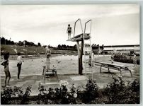55232 W6508 Alzey Foto AK Schwimmbad