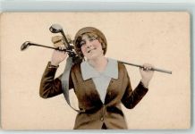 Frau mit Golfschläger Golf