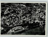 91074 W8522 Herzogenaurach 1938 Foto AK Fliegeraufnahme des Ortes mit dem Schwimmbad