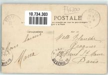 46300 Gourdon 1908 Foto AK Avenue Cavaignac Briefmarke Bildseite