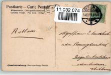 W1000 Berlin Mitte Charlottenburg - Oberverwaltungsgericht 1913 AK Stockflecken Gericht