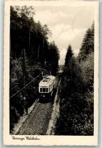 O5808 Tabarz , Thüringerw Thüringer Waldbahn Straßenbahn 1944 Foto AK