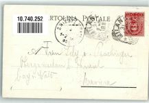 King of Italy Umberto + Adelskorrespondenz Adel Italien 1900 Gebrauchsspuren
