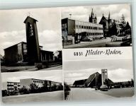 63110 W6054 Nieder-Roden , Hess - Ortsansichten Kirche 4-Bildaufnahme