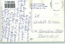 66111 W6600 Bischmisheim - Kirchpartie Panorama Schulpartei Ortsansicht 4-Bildaufnahme
