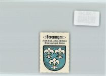 37688 W3472 Beverungen - Vignette Wappen Kaffee Hag ca 1920-1940