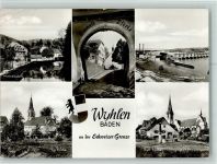 79639 W7889 Wyhlen - Ortsansichten Himmelspforte Kraftwerk Evangel. Kirche Kath. Kirche Mehrfachaufnahme