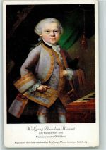 in Galakleidung Mozart, W. A.