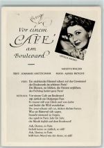Ursula Maury VEB Lied der Zeit - Liederkarte Schlagersänger