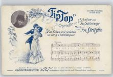TipTop - Operette von Schnitzer - Liederkarte Operette Künstlerkarte