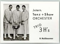 Intern. Tanz & Show Orchester Foto AK Trio 3 Hs Musiker