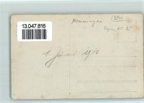 W8940 Memmingen Sehr schöne Aufnahme Fotokarte - Regiment Nr. 15 mit Frauen an einer Waldhütte Privatfoto (Militär)