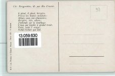 Serie 130 (8 dess) Il pleut, il pleut, Bergere, sehr gute Erhaltung Cramer, M. (Rie)
