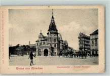 W8000 München Fremden-Rundfahrt , Apotheke ca 1906 AK Löwenbräukeller
