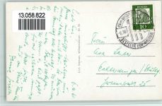 26121 W2900 Oldenburg 1961 - Bahnhof Schloßgarten Elektrobus Am Stau