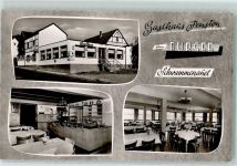 52396 W5169 Schwammenauel - Gasthaus Pension Zum Rursee Rückseite mit Kleberesten bzw Abschürfungen