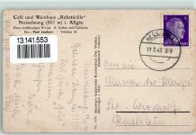 87484 W8964 Nesselwang Gebrauchsspuren Cafe Weinhaus Rebstöckle