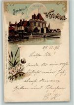 41100 Vendome 1898 Lithographie Gruss aus - Kunstverlag Carl Künzi Nr. 1381 AK