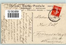 Houlgate Sporting Club Haus und Tennis Plätze mit Spielern AK Tennis 1918