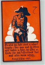 gute Erhaltung AK Adel Friedrich der Große 1918 Künstlerkarte