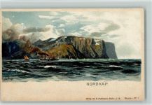 1898 - Nordkap - sign Eckenbrecher Marinemaler AK