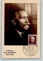 Briefmarke und Stempel - Prof. Paul Langevin 1872-1946 - Phila
