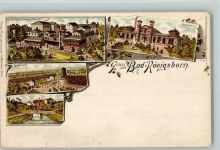 59423 W4750 Königsborn 1897 Gebrauchsspuren Gruss aus - Litho - Kunstverlag Rosenblatt AK