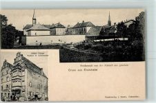 68190 Ensisheim - Hotel Krone Bes. K. Leimbacher Strafanstalt von der Altstadt aus gesehen