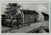 85077 W8072 Manching 1940 Künstlerkarte Gasthaus Riesenwirt AK