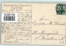 O7000 Leipzig Margareten Volksfest 1912 AK Meissner u. Buch Blumentag 1913 Künstlerkarte