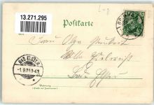 04668 O7240 Grimma 1900 Gebrauchsspuren Post Gattersburg Muldenthal Brücke Kirche Pferd Uniform Lithographie