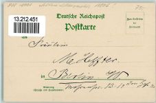 W1000 Berlin Mitte Gruss aus - Alt Berlin, sehr gute Erhaltung AK Gewerbeausstellung 1896