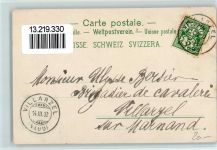 Schweizer Franken AK Geldschein auf AK 1902