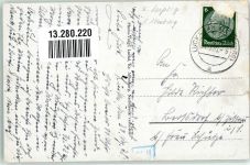 04613 O7403 Lucka , Thür Gebrauchsspuren WK II Adolf Hitler Straße Bahnhof Blick zum Marktplatz Neue Schule Wettinbrunnen