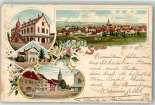 68360 Soultz-Haut-Rhin Sulz 1898 Gebrauchsspuren Lithographie
